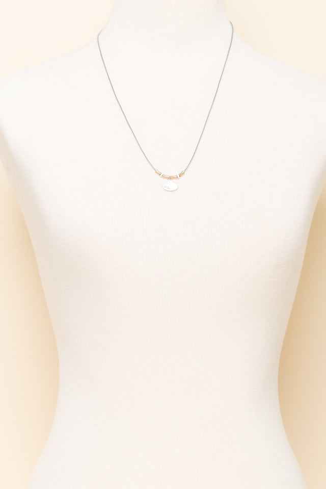 Raelyn Silver Leaf Pendant Necklace image 2