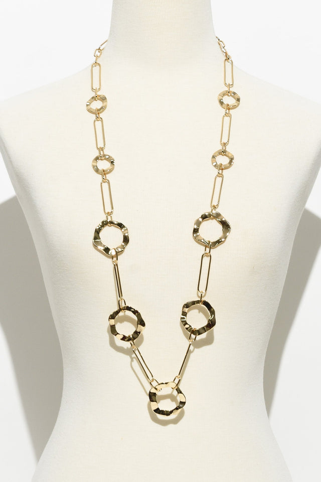 Remi Gold Ring Link Necklace image 1