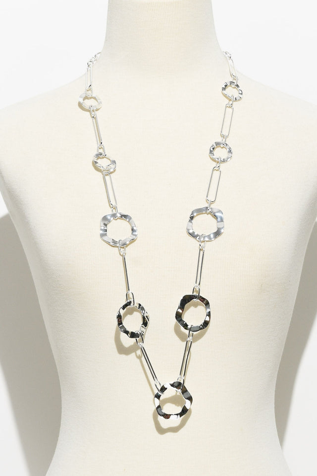Remi Silver Ring Link Necklace image 1