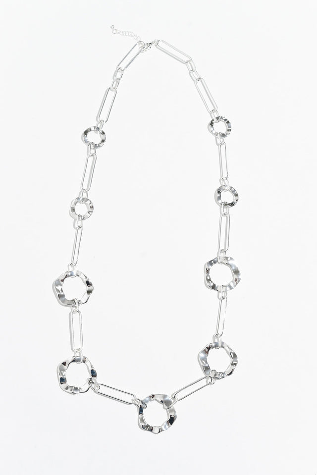 Remi Silver Ring Link Necklace image 2