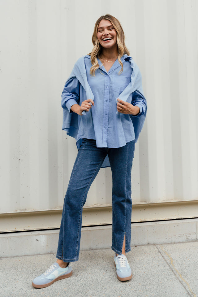 Republic Blue Wide Leg Jeans image 2