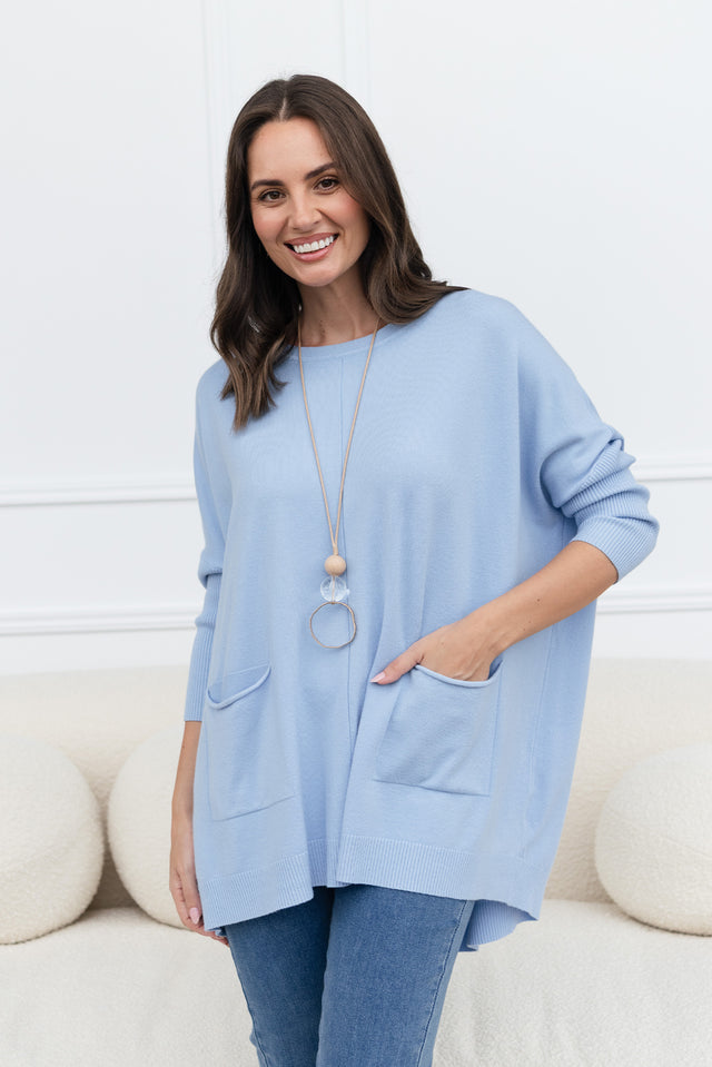 Helsinki Steel Knit Pocket Sweater