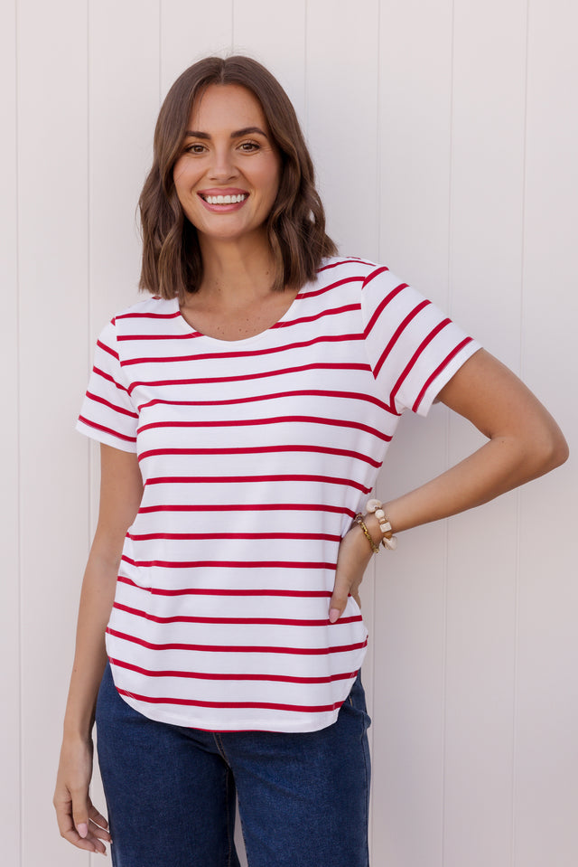 Janis Berry Stripe Bamboo Tee