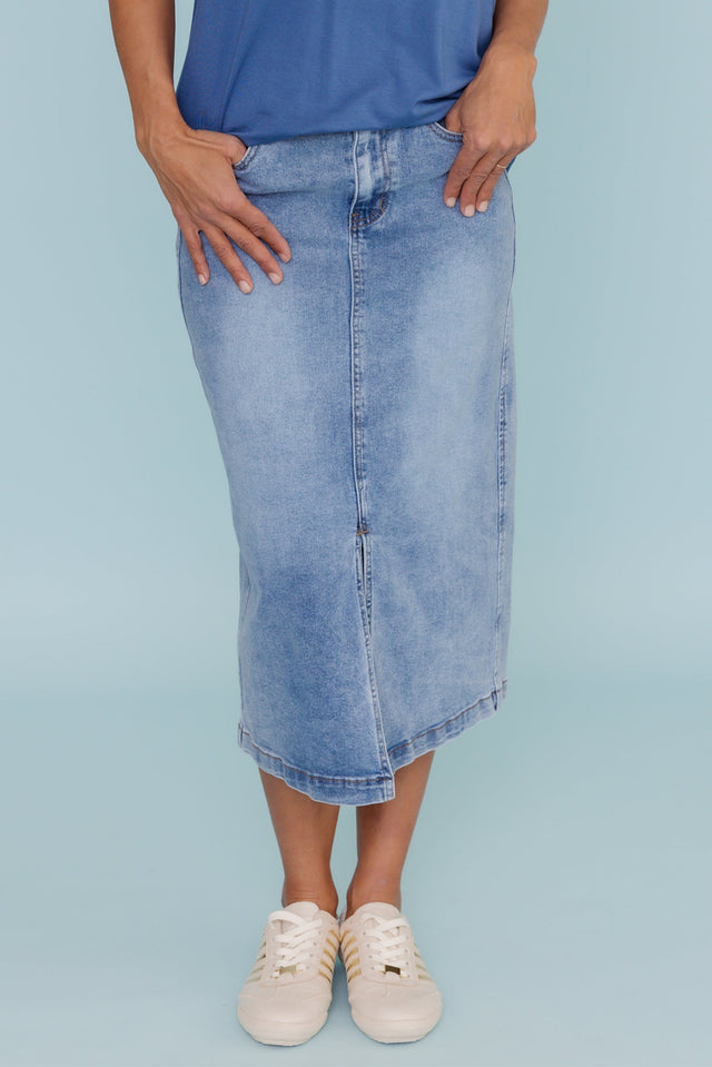 Republic Blue Denim Skirt image 1