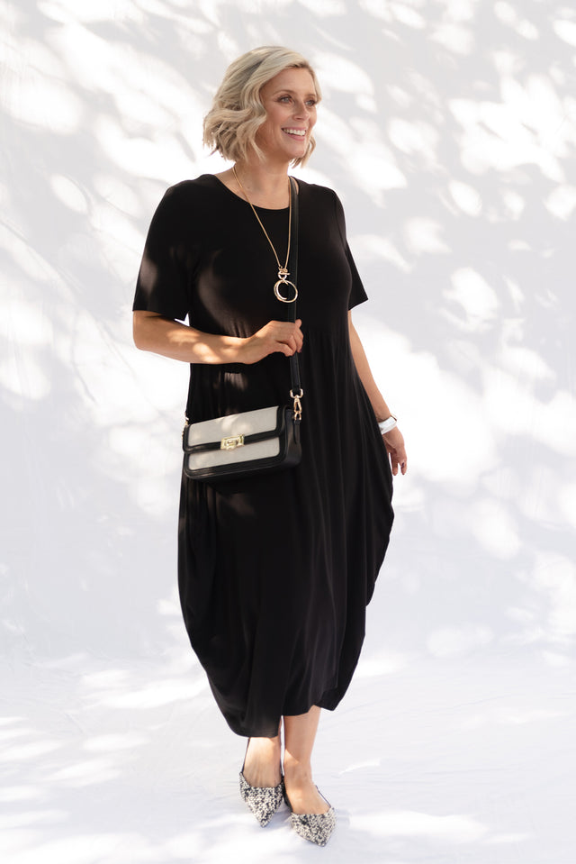 Samiya Black Bamboo Dress