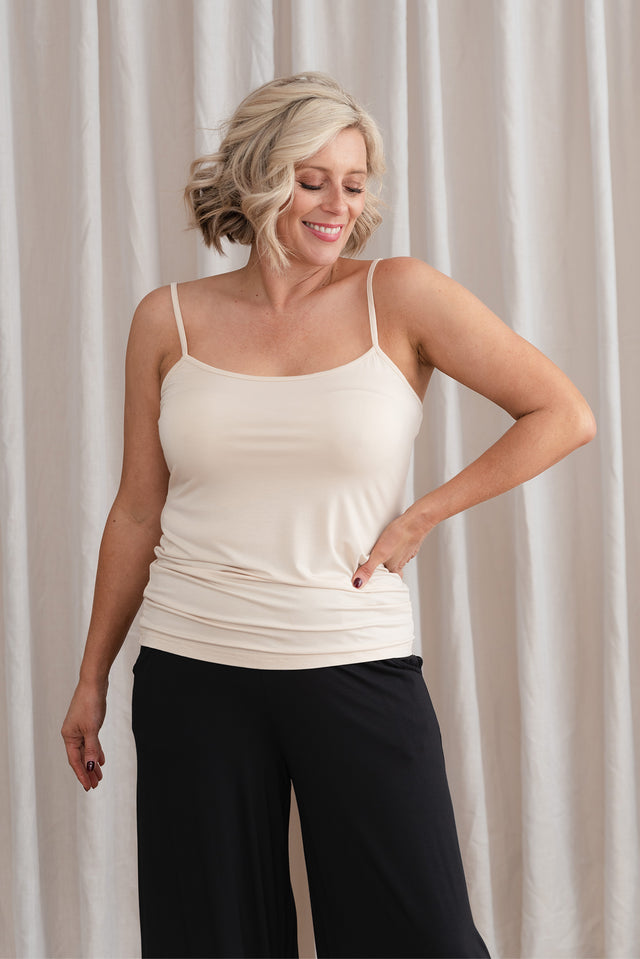 Nude Bamboo Slip Cami