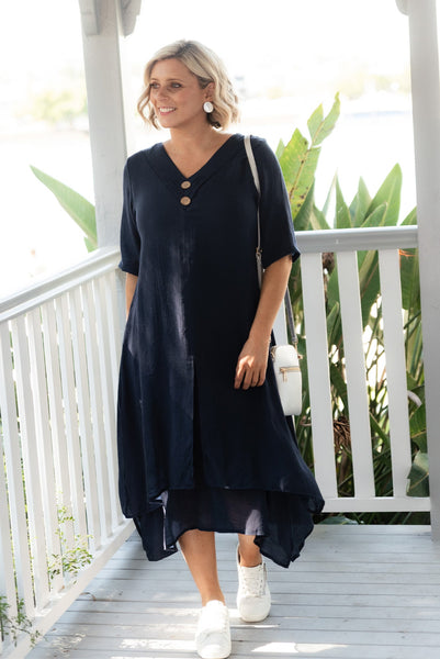 Nala Navy Layers Dress