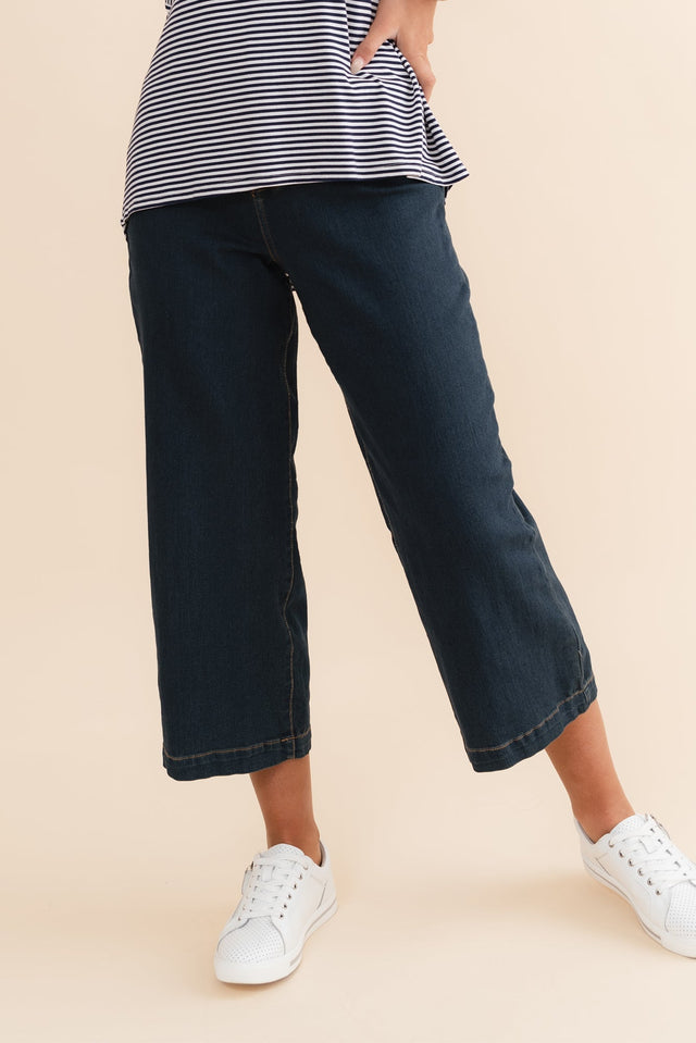 Tabitha Blue Denim Crop Jeans image 1