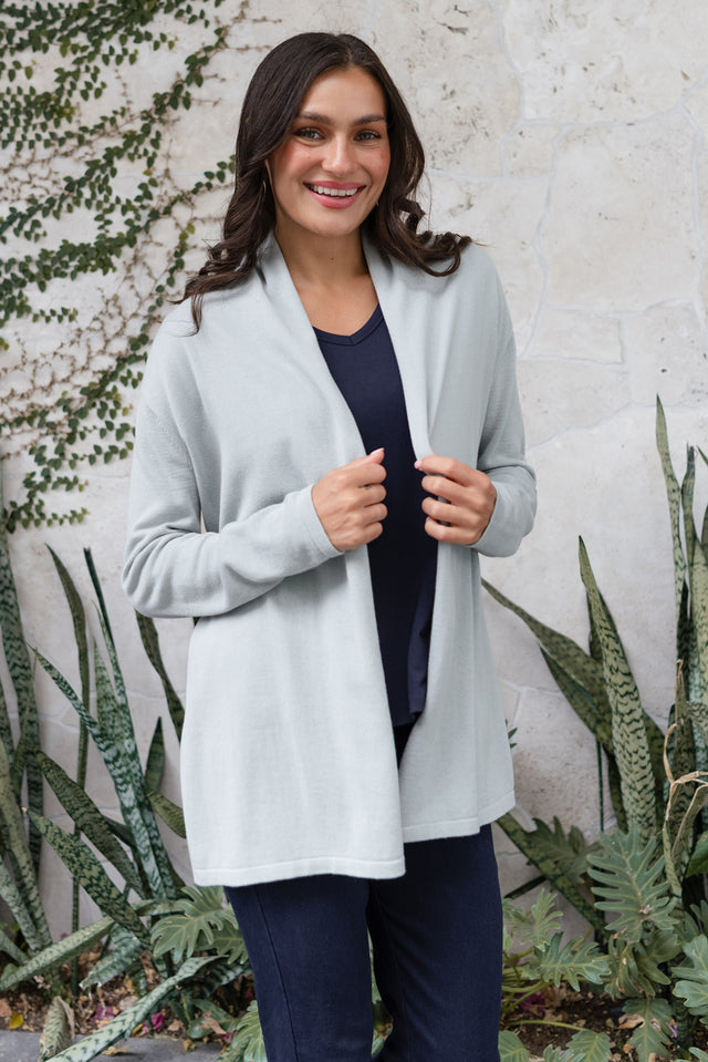 Primrose Mint Cotton Drape Cardigan image 1