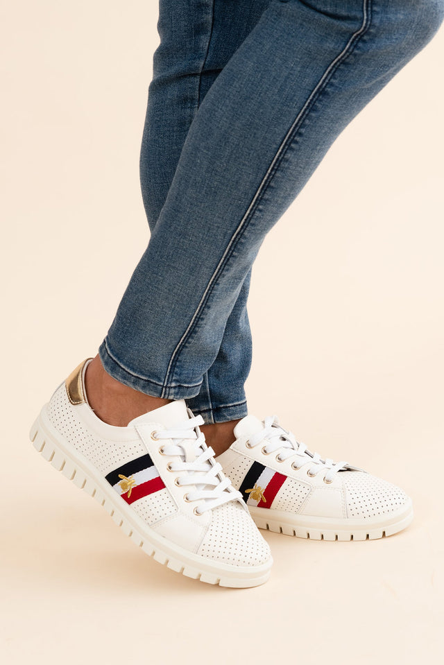 Elope White Bee Leather Sneaker image 6