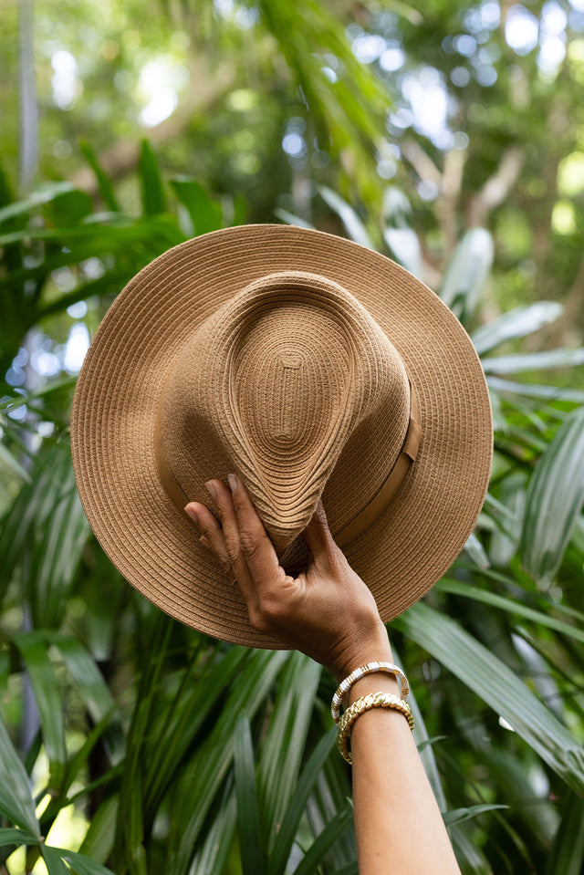 Voyager Caramel Travel Fedora