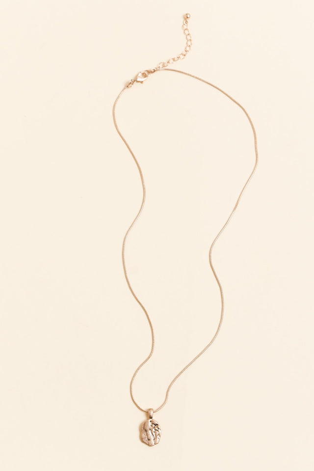 Rhonda Gold Pendant Necklace image 1