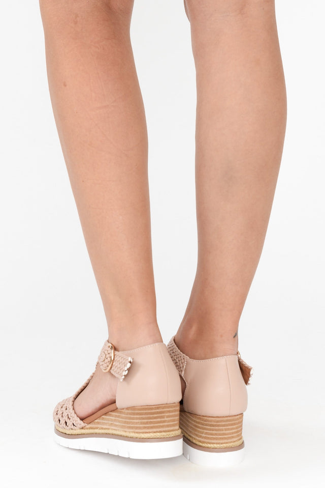 Rumour Blush Leather Wedge Sandal image 7