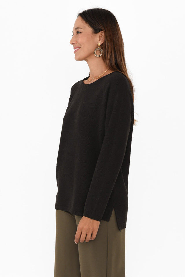 Sylvie Black Knit Sweater image 5