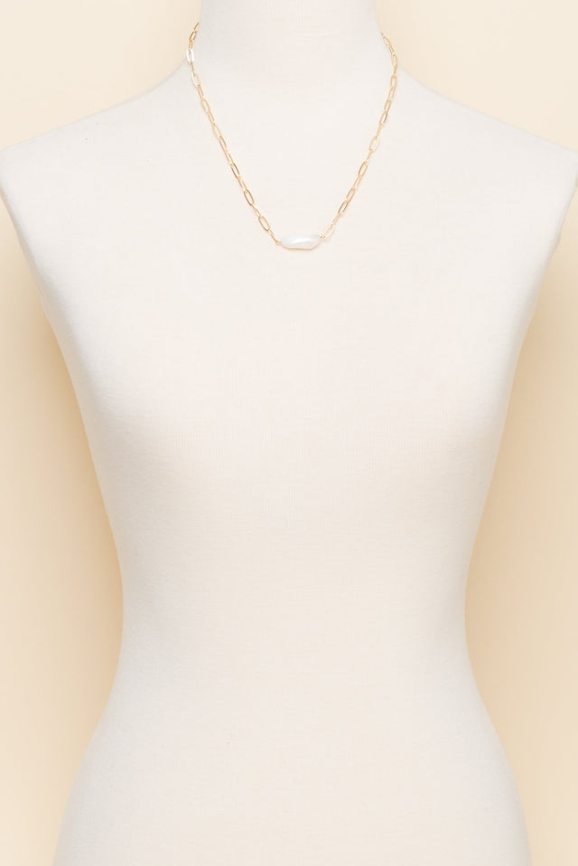 Sallie Gold Pearl Necklace image 2