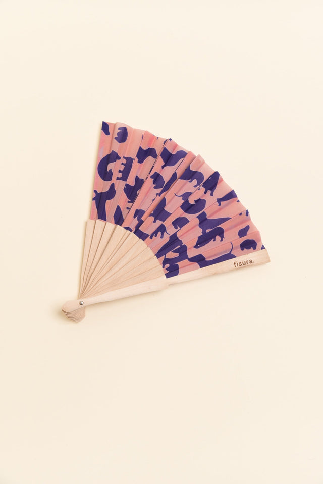 Sausage Dog Pink Hand Fan image 3
