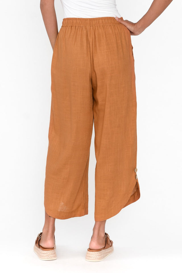 Scotty Rust Linen Cotton Pants image 5