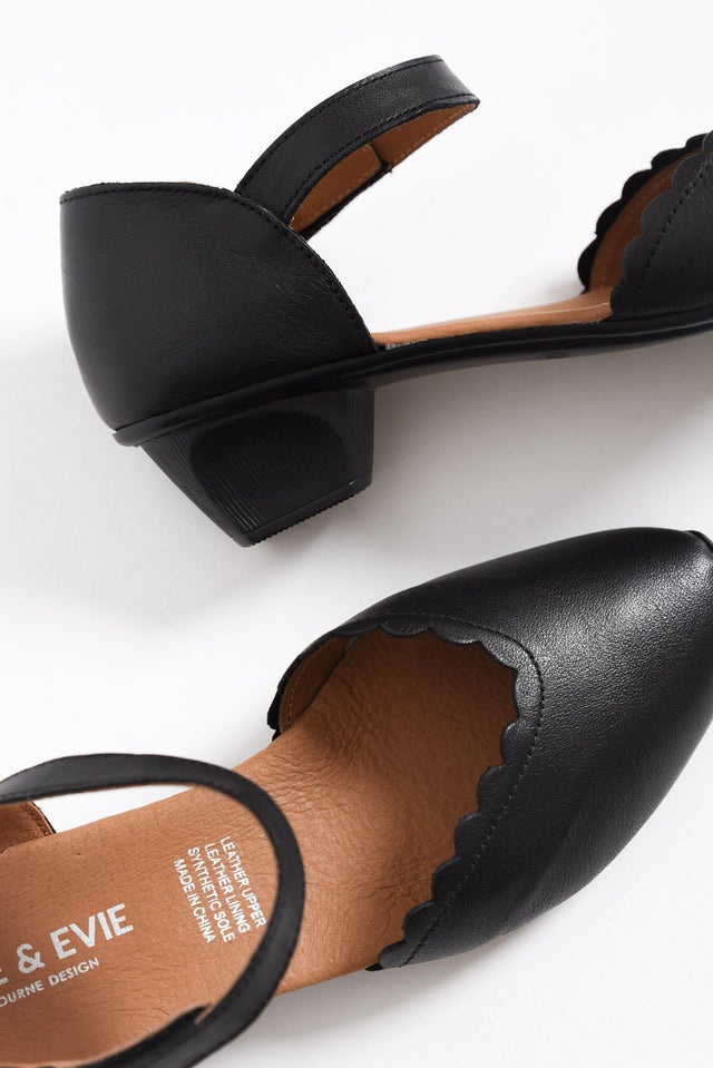 Sharyn Black Leather Heel image 3