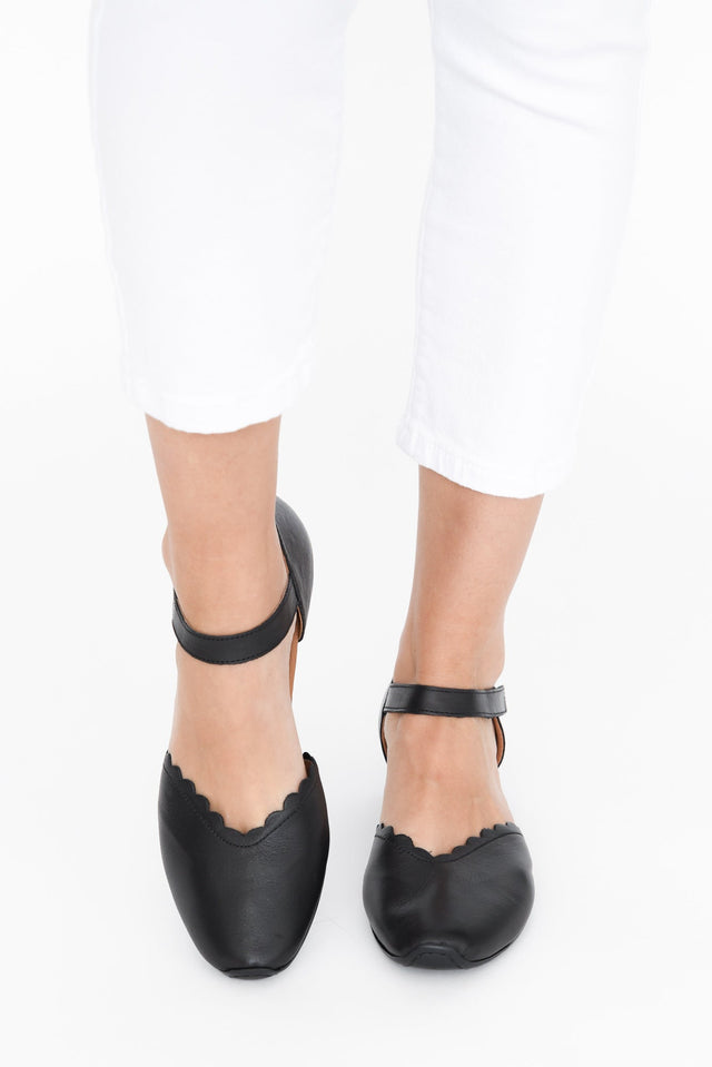 Sharyn Black Leather Heel image 6