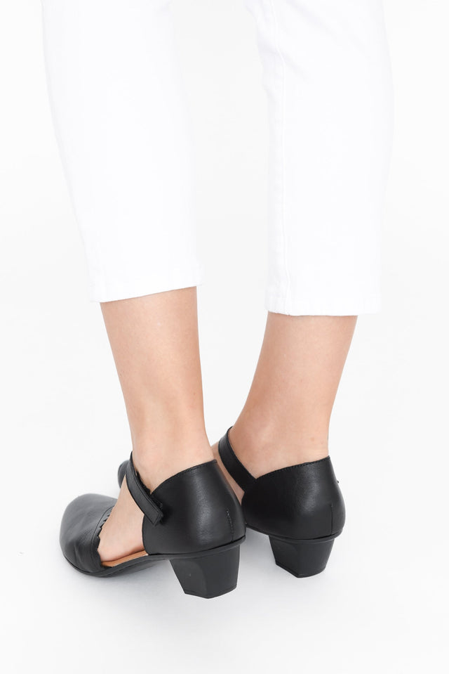 Sharyn Black Leather Heel image 7