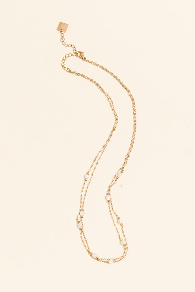 Shira Gold Plated Layered Necklace image 1