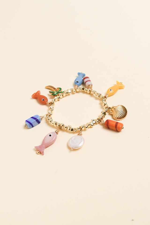 Sian Multi Fish Charm Bracelet