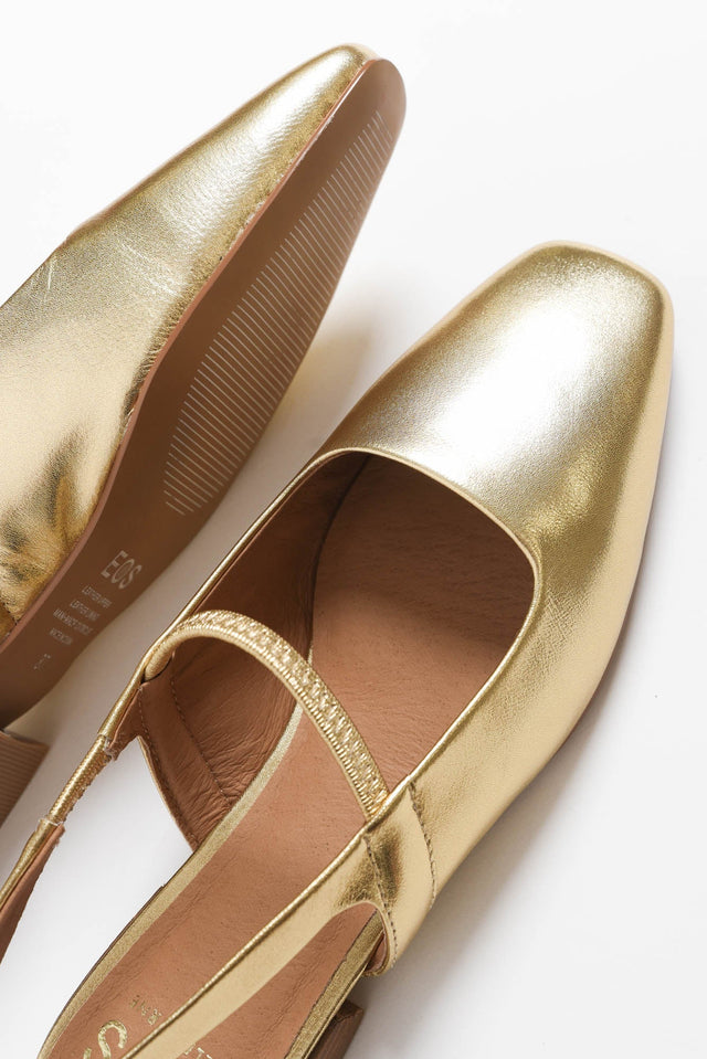 Sonu Gold Leather Slingback Mule image 3