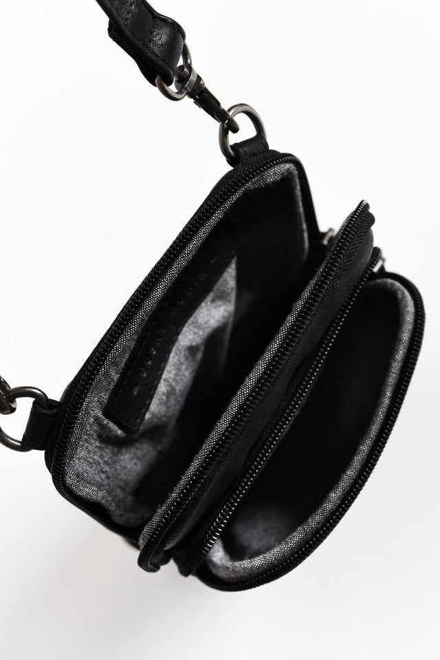 Sophie Black Leather Crossbody Bag image 2