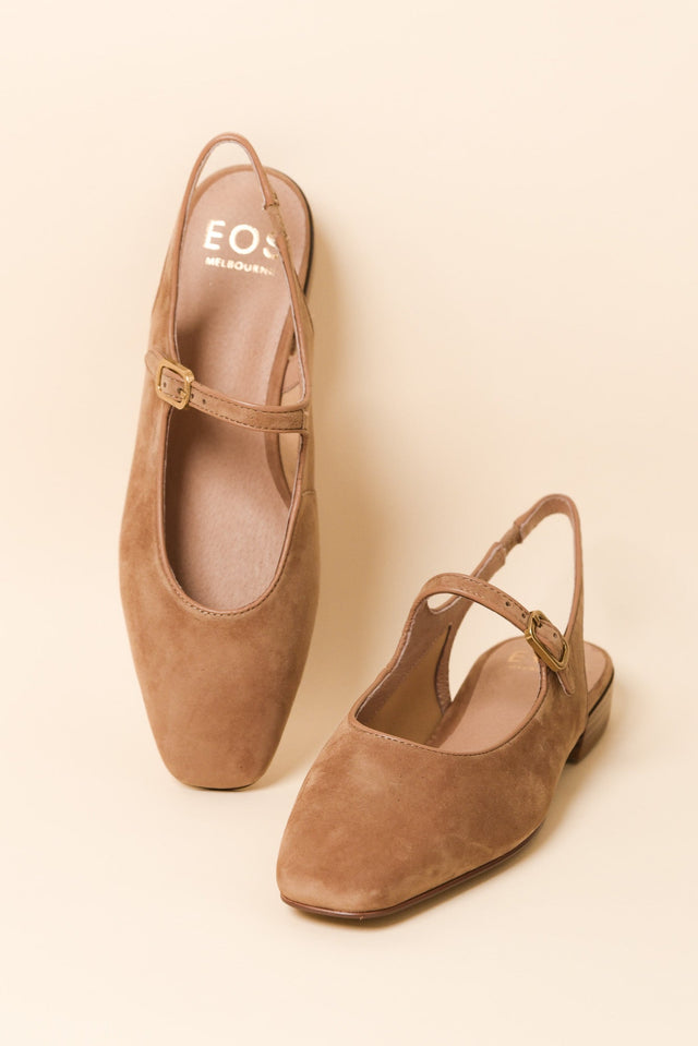 Sophina Camel Suede Slingback Mule image 2