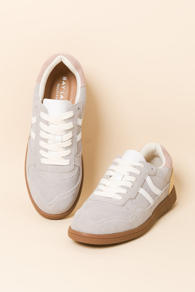 Sunny Grey Contrast Suede Sneaker image 2