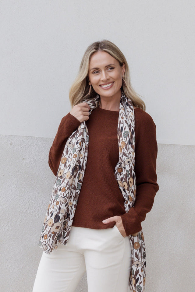 Sylvie Chocolate Knit Jumper