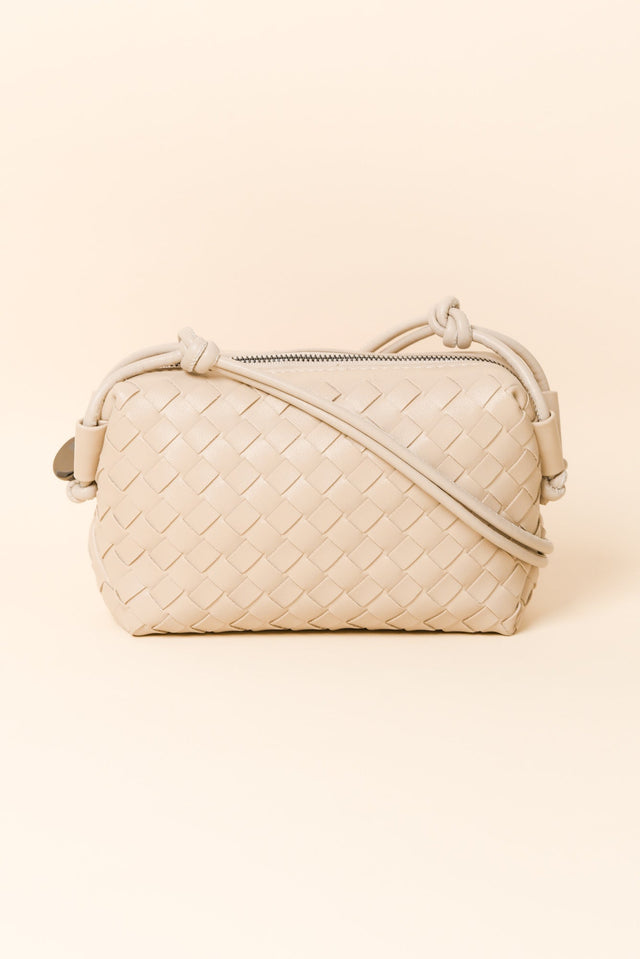 Tellaro Natural Woven Crossbody Bag