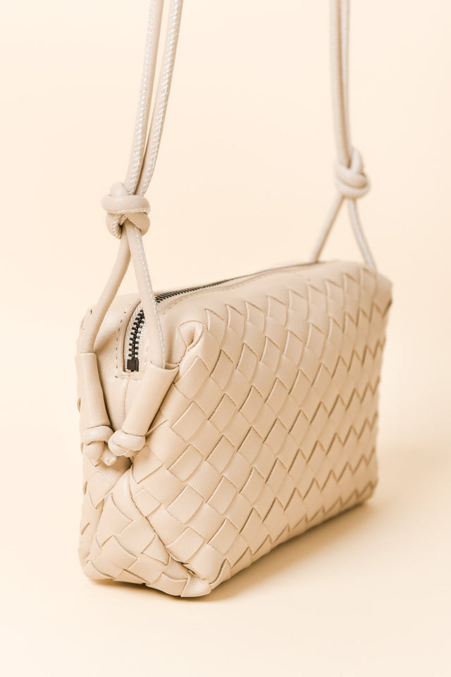 Tellaro Natural Woven Crossbody Bag