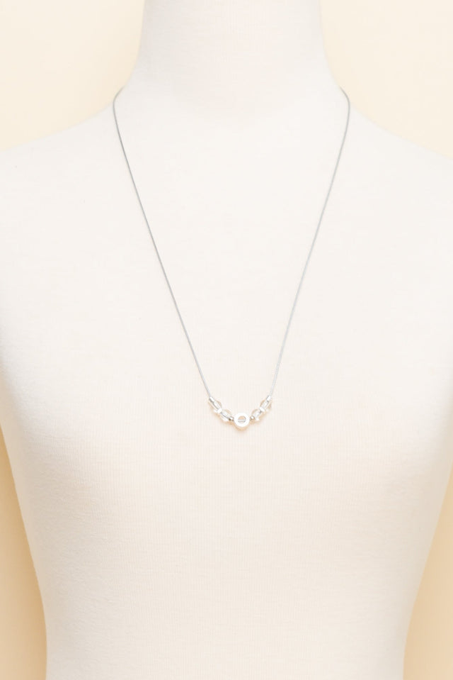 Valera Silver Beaded Necklace image 2
