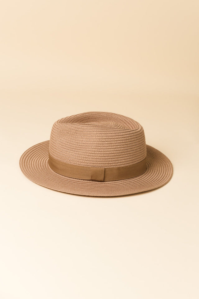 Voyager Caramel Travel Fedora