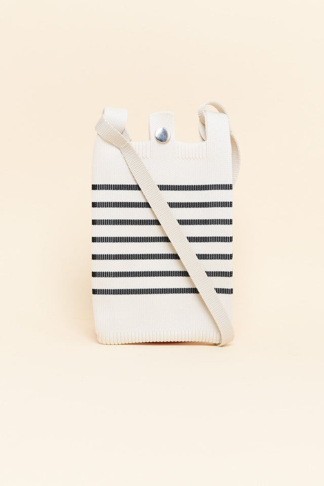 Waverly Black Stripe Phone Bag image 1