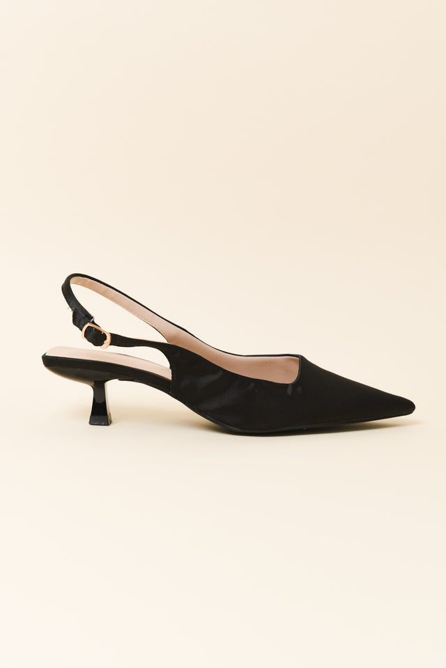Wizz Black Slingback Heel image 1
