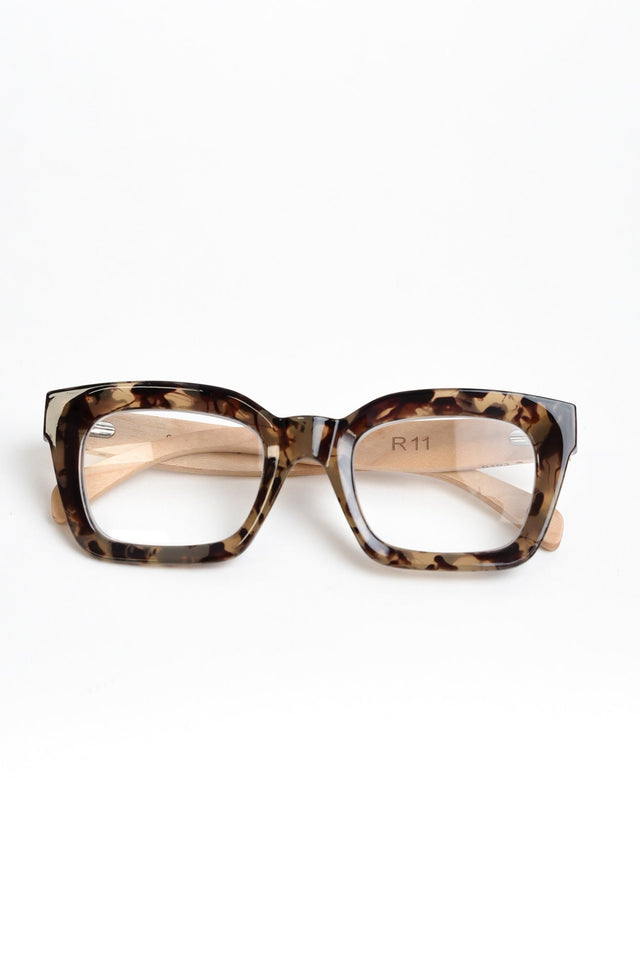 Zahra Tortoiseshell Wooden Reading Glasses image 1