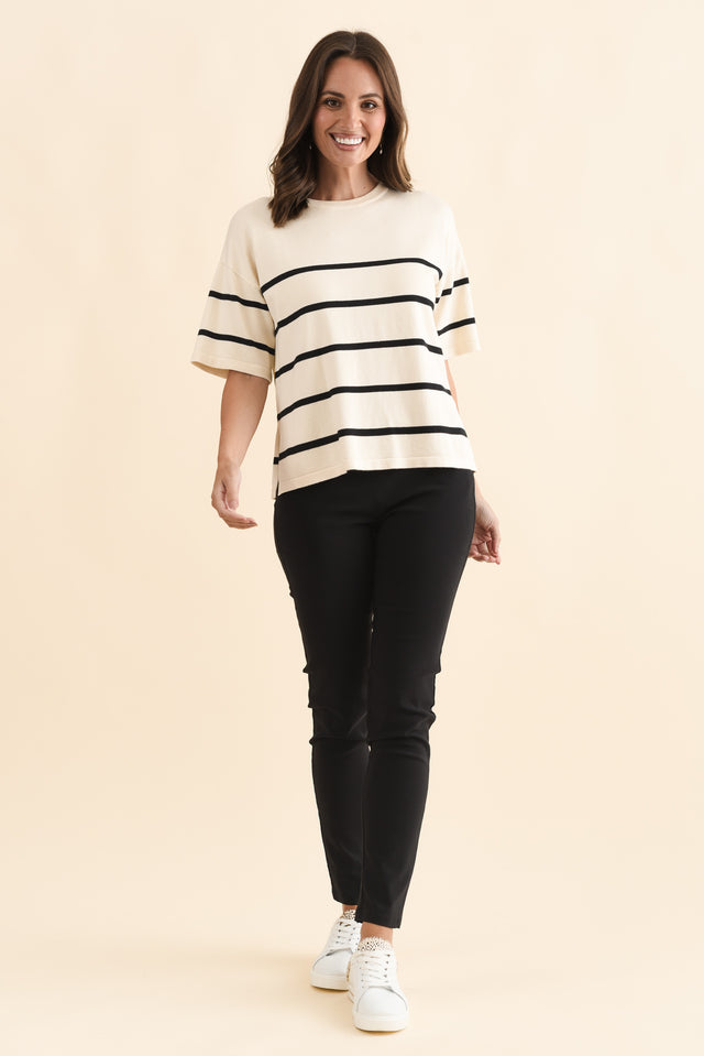 Zara Black Stretch Full Length Pants image 4