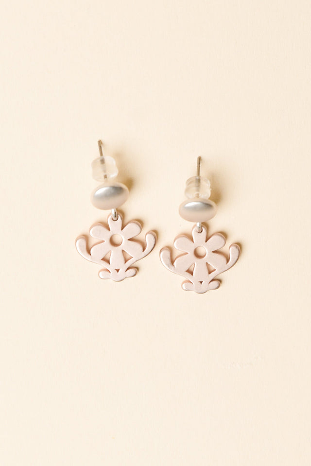 Zeta Rose Gold Daisy Stud Earrings image 1