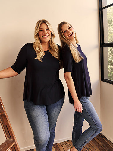 Basic Plus Size tees for women.