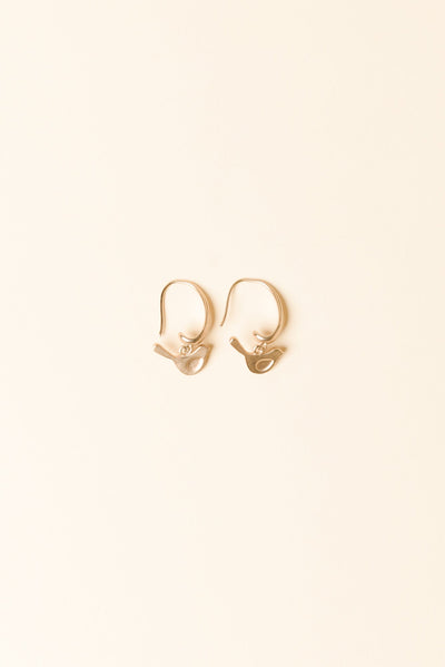 Abia Gold Bird Hook Earrings