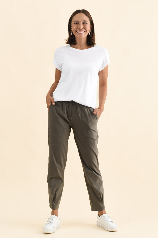Air-Lite Olive Stretch Pocket Pants image 2
