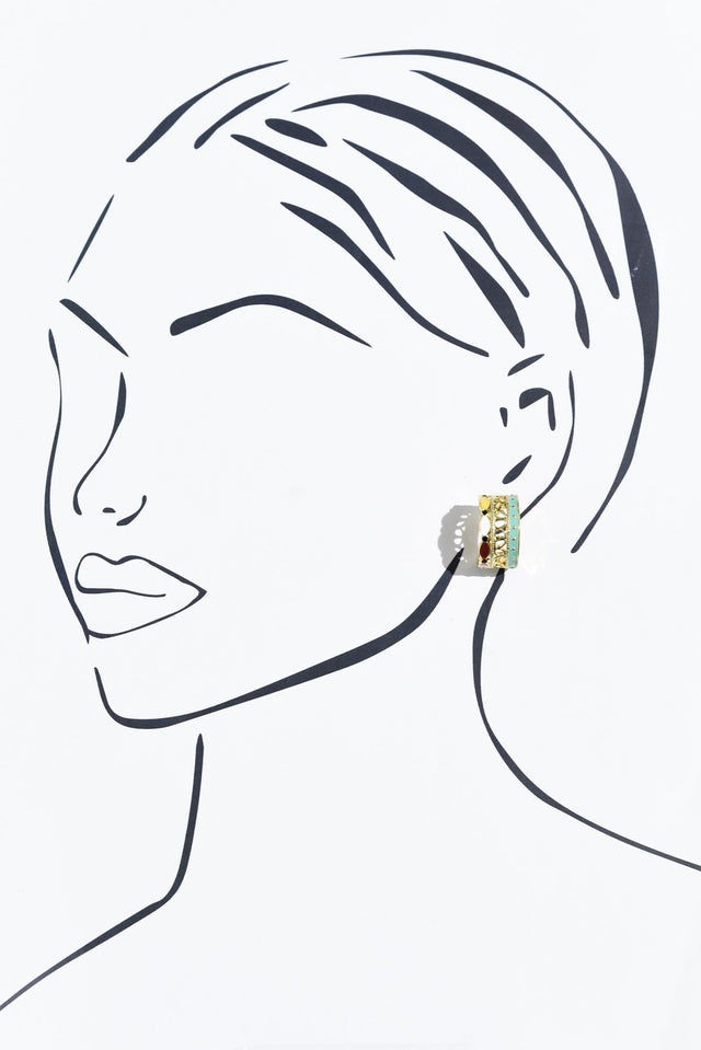 Ames Gold Hoop Earrings