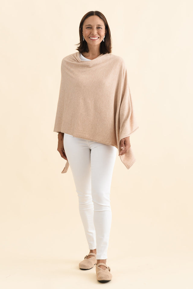 Amy Oat Wool Blend Poncho image 6