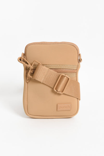 Andie Beige Neoprene Phone Bag