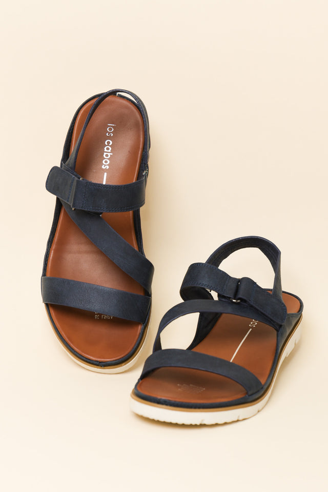 Ashli Navy Strappy Sandal image 4