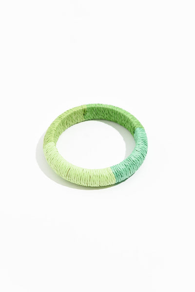 Barbados Green Woven Bangle