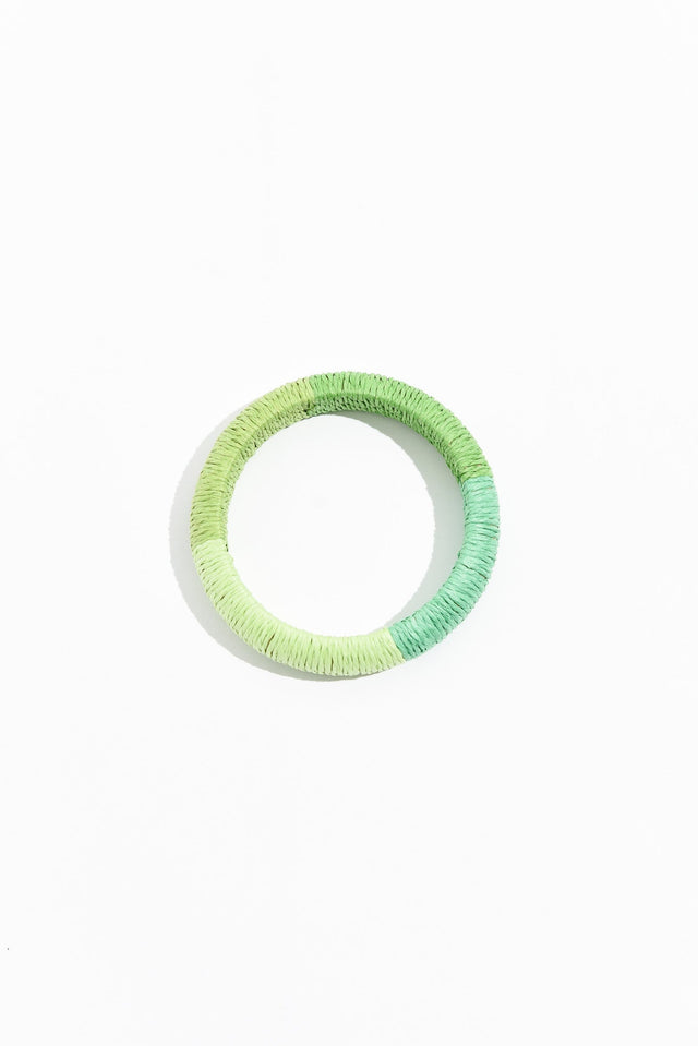 Barbados Green Woven Bangle