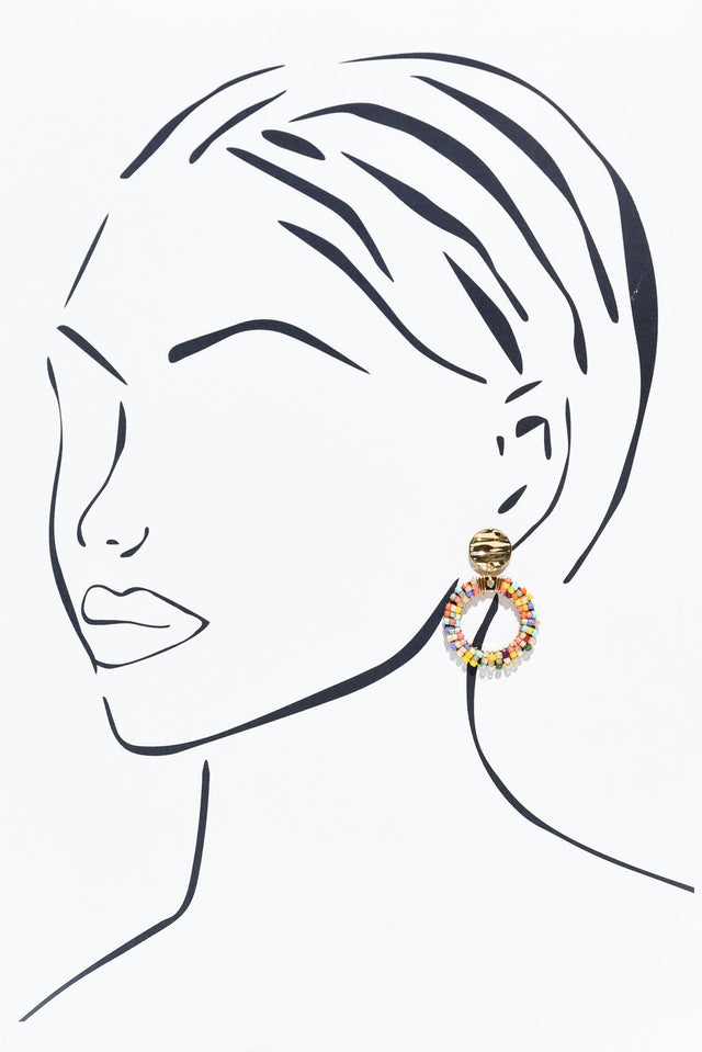 Belair Multi Beaded Drop Earrings